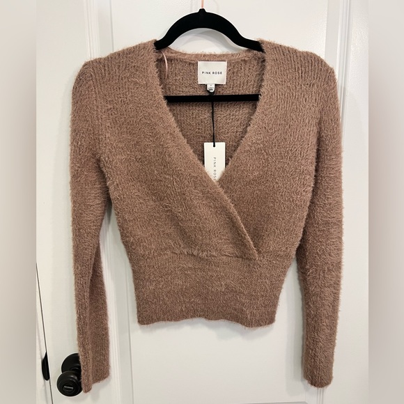 Pink Rose Sweaters - Pink Rose women’s size small crossover sweater. NWT.